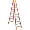 Werner T6212 | 12 Ft Fiberglass Twin Stepladder / Type IA 300 lb Rating