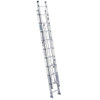 Werner D1520-2 20 Ft Aluminum Extension Ladder with 300 lb rating and Type IA certification.