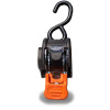 Prime Design ACC-8000 Retractable Ratchet Tie-Down in orange and black for Secure Cargo transport solutions.