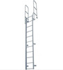 Cotterman - F20W Fixed Steel Wall Ladder w/ Walk Thru-Rail | 1 Section | 22 Ft 8 In