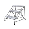 Cotterman 3-step aluminum step stand, model 1903N2526A3E10B1C50P1, silver color, Cotterman brand step stand.