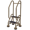 Cotterman ST-201 A2 XX P5 Commercial Ladder, 2-step, 18" platform height, double handrail.