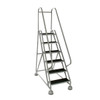 Cotterman ST-521 A2 XX P5 industrial ladder, 5-step, 45 in platform height, double handrail.