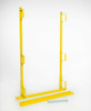 Acro 10140 steel wall scaffold end fence guardrail, yellow Construction Barrier by Acro brand safety equipment.