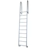 Cotterman D9WT steel dock ladder, 9-rung, 300lb rating, walk-thru design, by Cotterman.
