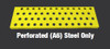 Cotterman SAS4A6 steel rolling ladder, 4-step, yellow, perforated tread, Cotterman brand rolling ladder.