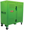 Knaack Model 139-SK-02-KL green safety cabinet with lock, locking industrial storage, 59.4 cu ft.