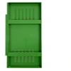 Knaack Model SKV-01L Door Std Louver-Left, green in color, from Knaack brand shown.