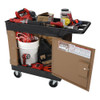 Knaack Cart Armour CA-02 mobile cart security paneling, black, for Rubbermaid cart #9T66-00.