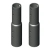 Adrian Low Profile Extension, 2 grey metal cylindrical parts with holes, Adrian brand.