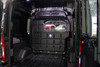 Adrian Crew Van Composite Partition w/Visibility, Black, Crew Cab Divider for Transit High Roof.