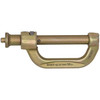 Werner Fall Protection A100531 Twinleg Pin Adaptor, brass, with attachment for two SRLs.