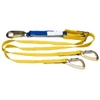 Werner Fall Protection C411302 6ft DeCoil Adjustable TwinLeg Lanyard (DCELL Shock Pack, Snap Hook, Standard Carabiner, 1in Web)