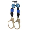 Werner Fall Protection R434006-SR 6ft Bantam TwinLeg Web Self-Retracting Lifeline (SRL) w/Steel Bar