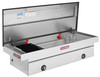 Weather Guard Model 117-X-04 Saddle Box, aluminum, open, for truck bed storage, 14.4 cu ft.