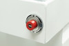 Weather Guard Model 123-X-04 Saddle Box with durable truck toolbox lock and red knob.