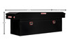 Weather Guard Model 128-X-04 Saddle Box with push button lock, steel, black color.
