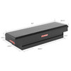 Weather Guard Model 154-X-04 Saddle Box, 6.0 cu ft, truck storage solution, compact, black.
