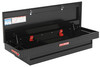 Weather Guard Model 154-X-04 Saddle Box, 6.0 cu ft, compact, black, open storage chest.