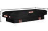 Weather Guard Model 156-X-04 black steel saddle box, sturdy tool container, 6.1 cu ft, compact.