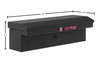 Weather Guard Model 180-X-04 secure aluminum box, 41" low profile lo-side box, black color.