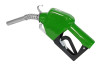 Fill-Rite green high flow diesel nozzle with hook, 3/4" auto nozzle, green boot.