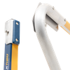 Werner Fall Protection X300001 Extension Ladder WalkThru Gate accessory with blue, yellow, and white color.