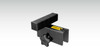Stabila 7420 Laser Receiver Mount, Durable Construction Mount for Batter Boards and Forms, black color.