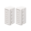 Stabila 20015 Type 80 A-2 white Level accessory kit endcaps for precision tools, 2 pieces.