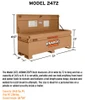 Knaack Model 2472-KL JOBMASTER Security Chest, 24.5 cu ft w/Lock, tan color, large storage box.