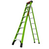 Little Giant fiberglass all-access ladder, Model 13908-001, green with silver steps and black feet.