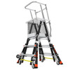 Little Giant fiberglass enclosed platform, Model 18503-240, 3'-5' CAGE, ANSI Type IAA, 375lb rated.
