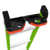 Little Giant Model 15104 Quad Pod, heavy-duty ladder platform with green frame and orange accents.