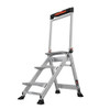 Little Giant Model 11903 | JUMBO STEP, 3-Step Model - ANSI Type IAA - 375 lb Rated, Aluminum Step Stool with Handrail