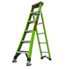 Little Giant Model 13906-074 | KING KOMBO Technical, 6' - ANSI Type IAA - 375 lb Rated, Fiberglass 3-in-1 All-Access Combination Ladder with GRIP-N-GO Single-Hand Release Hinge with Rotating Wall Pad, V-Rung Corner Pad, GROUND CUE, and SURE-SET Feet