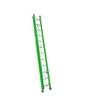 Werner AERO Box Rail Fiberglass Extension Ladder, green, Type IAA, Werner brand, fiberglass material.