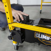 MetalTech CLIMB-N-GO Motorized System, a Battery Scaffold Solution for Baker Type Scaffolding in yellow.