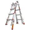 Little Giant 13117-801 REVOLUTION 2.0 multi-purpose ladder, aluminum, with TIP & GLIDE wheels.