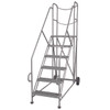 Cotterman 7-step trailer access ladder, promoting Trailer Safety, from Cotterman brand, in silver color.