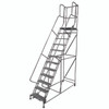 Cotterman Series 1500 Rolling Ladder / 30" Tread Width / 59 Degree Climb Angle / 10" Top Step / A1 Tread