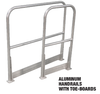 Cotterman AR5 Bolt-On Aluminum Railings, 5 Foot, Cotterman AR5 product, silver, sturdy handrail system.