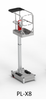 ReechCraft PowerLift 4028204 PL-X8 complete unit, silver and red, with platform and safety guardrails.
