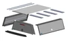 Adrian TFKFDT178HM23W aluminum truck cap kit for Ford F150 6.5" bed with mechanical lock.