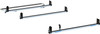 Adrian 3B6RRFTW 3-Bar Utility Rack w/ (6)6" Uprights & Rear Roller (Excludes High Roof Extended) - No Mounts / Transit Low Roofs