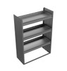 Adrian JD42WP 3-Shelf Unit, gray household organizer, 18X60X42 inches, by Adrian.