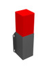 Adrian PA7 Reflector Kit with Holder for commercial vehicle safety, red and gray color.