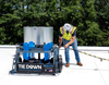 Tie Down Engineering Squatch Non-Penetrating Mobile Fall Protection System for 4 workers in use.