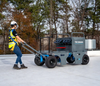Tie Down Engineering PX5 Sentinel mobile fall protection system for portable safety equipment, 7 worker supports.