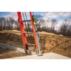 Werner PK100 LevelSafe Pro Series Ladder Leveler, orange and silver, home improvement aid, ladder stabilizer.