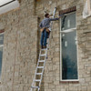 Werner MT-XXIAA 375 lb. Rated 5-in-1 ladder, lightest Type IAA multi-position ladder, silver color.